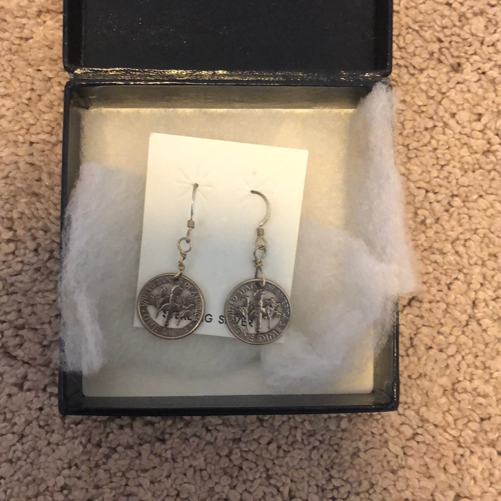 dime earrings